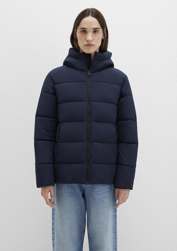 KAPİŞONLU CEKET Kadın Mavi Ceket - M1110704