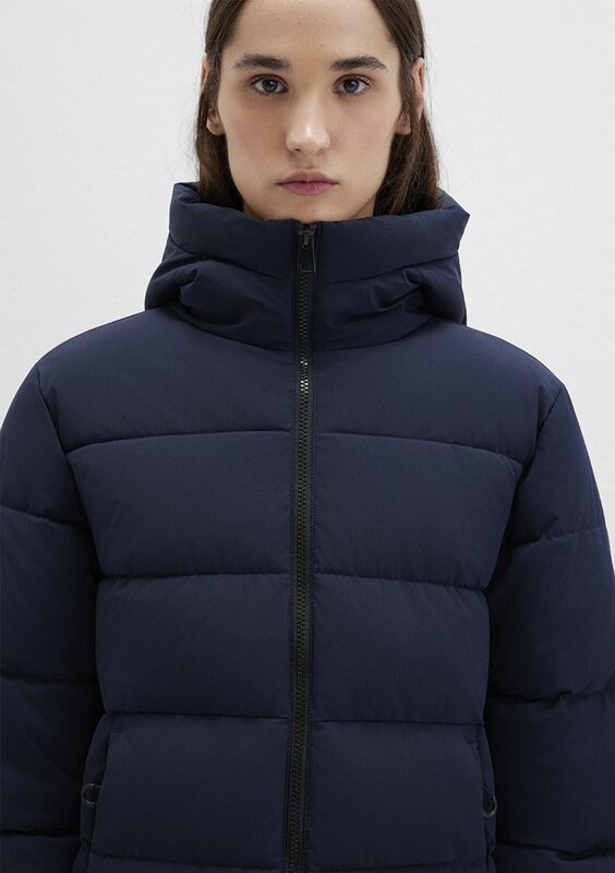 KAPİŞONLU CEKET Kadın Mavi Ceket - M1110704