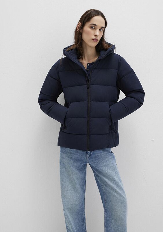 Mavi - KAPİŞONLU CEKET Kadın Mavi Ceket - M1110704