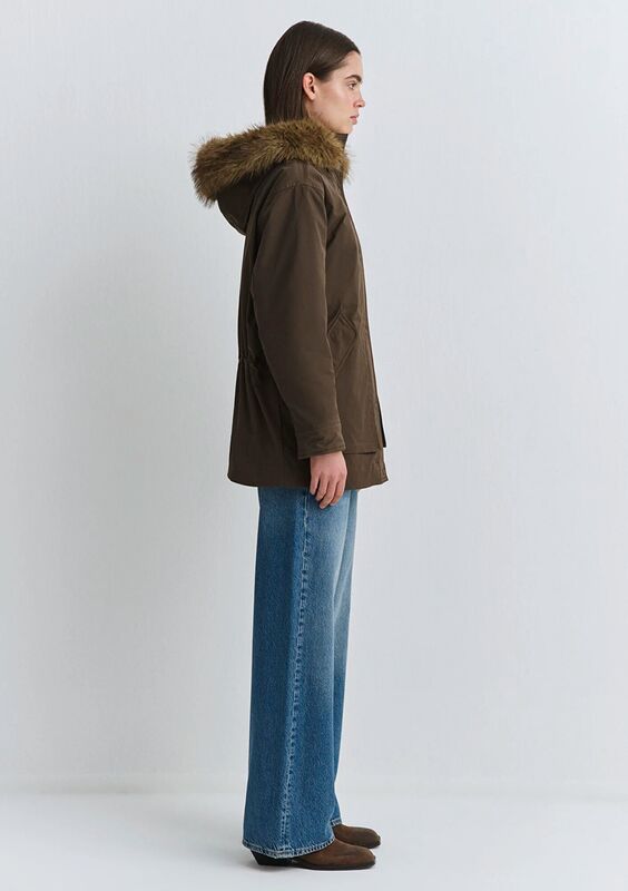 KAPİŞONLU CEKET Kadın Yeşil Ceket - M1110712