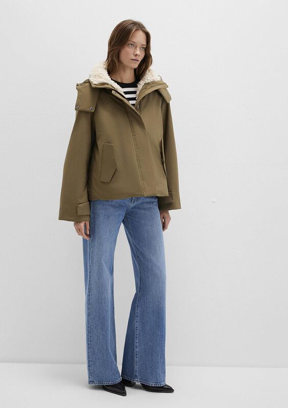 KAPİŞONLU CEKET Kadın Yeşil Ceket - M1110759