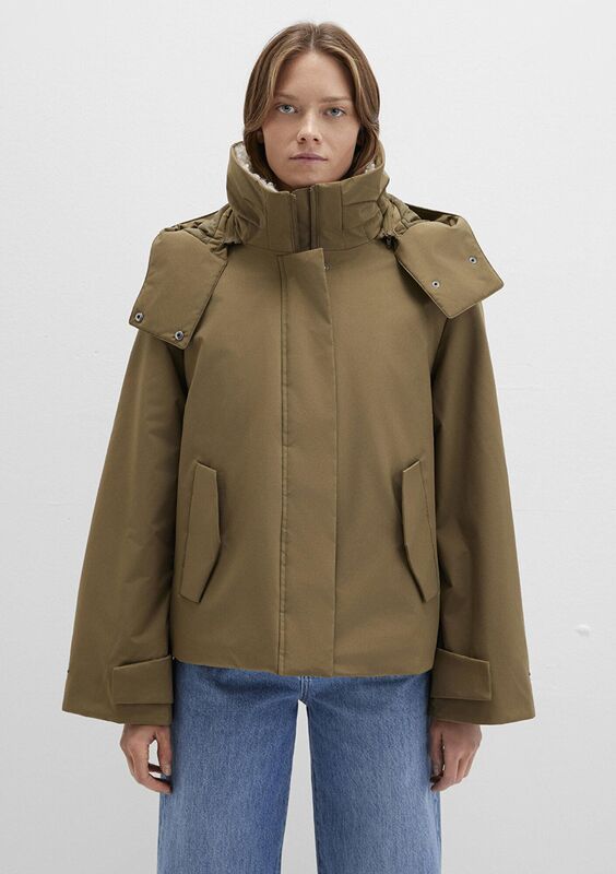 KAPİŞONLU CEKET Kadın Yeşil Ceket - M1110759