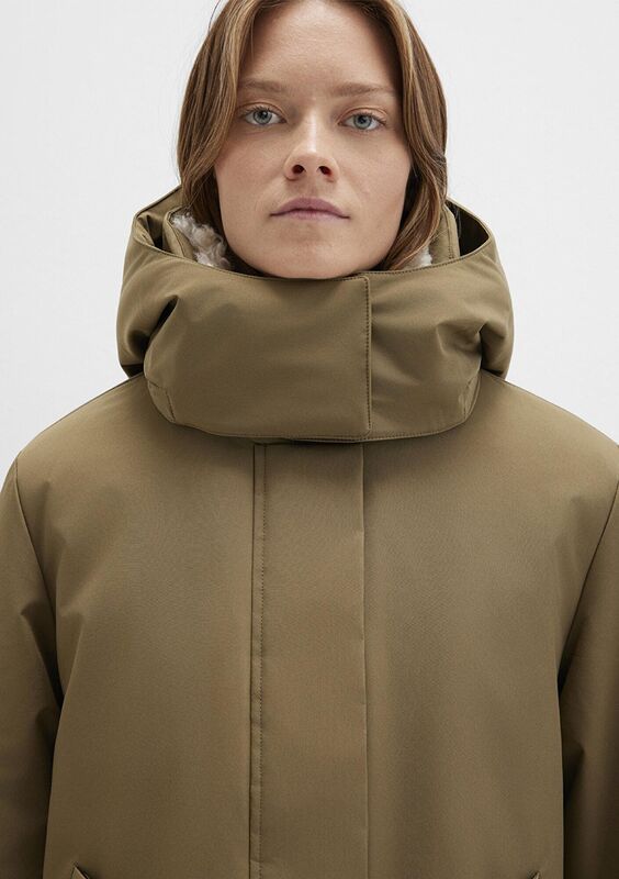 KAPİŞONLU CEKET Kadın Yeşil Ceket - M1110759