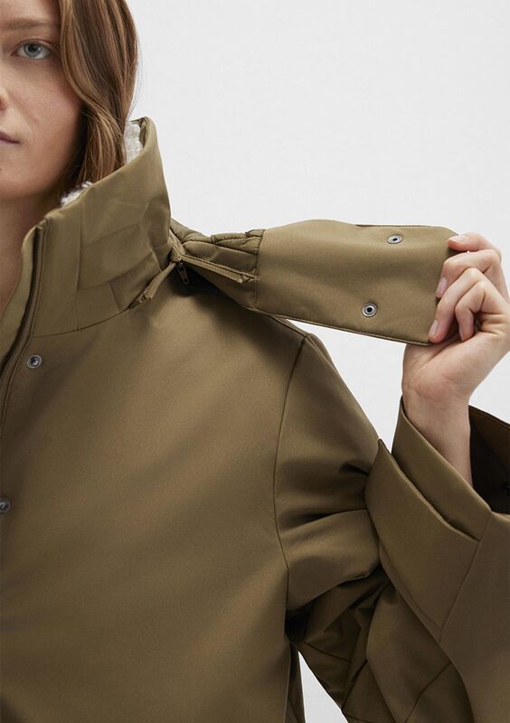 KAPİŞONLU CEKET Kadın Yeşil Ceket - M1110759