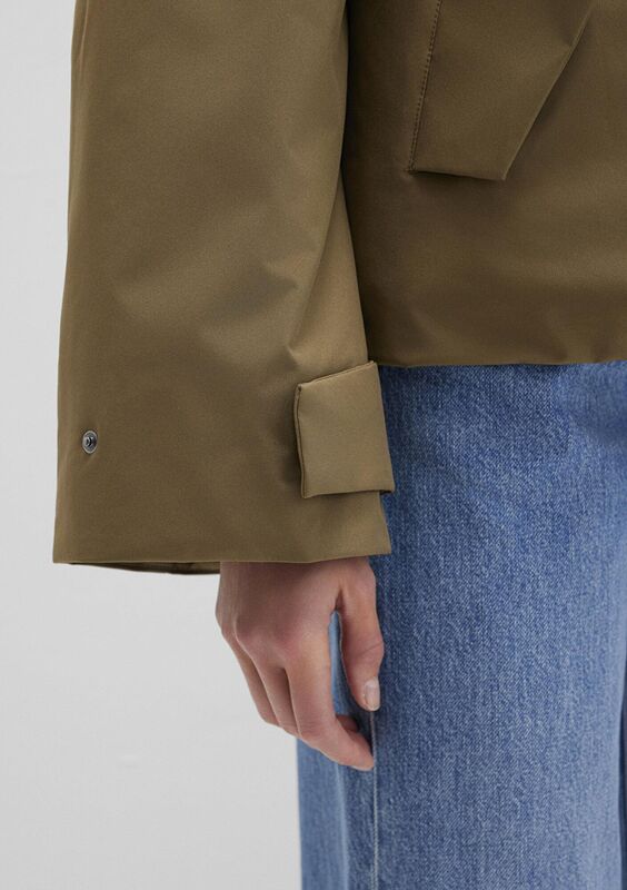 KAPİŞONLU CEKET Kadın Yeşil Ceket - M1110759