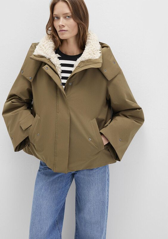 KAPİŞONLU CEKET Kadın Yeşil Ceket - M1110759