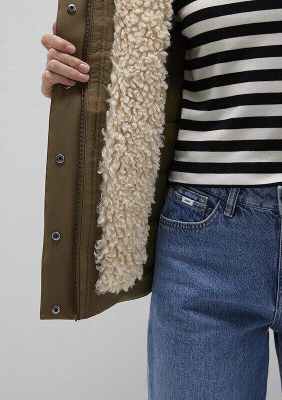 KAPİŞONLU CEKET Kadın Yeşil Ceket - M1110759