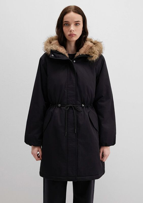 KAPİŞONLU PARKA Kadın Siyah Parka - M1110786