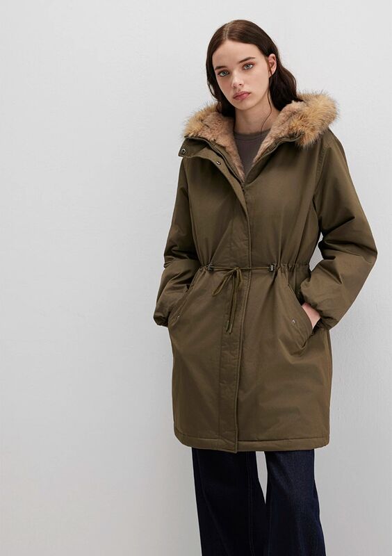 KAPİŞONLU PARKA Kadın Yeşil Parka - M1110786