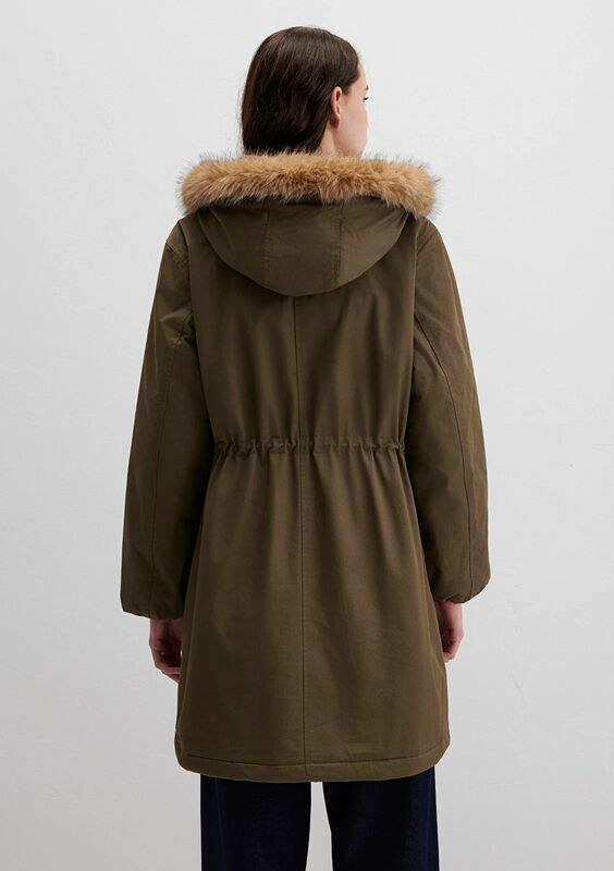 KAPİŞONLU PARKA Kadın Yeşil Parka - M1110786