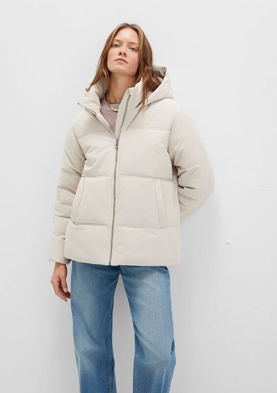 Mavi - KAPŞONLU CEKET Kadın Bej Dış Giyim - M1110445