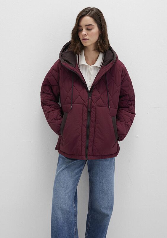 Mavi - KAPŞONLU CEKET Kadın Bordo Ceket - M1110499