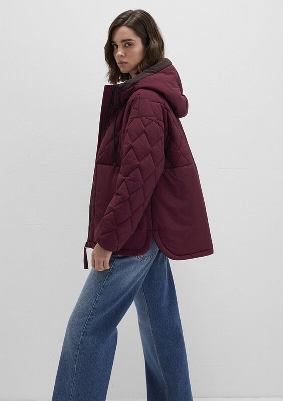 KAPŞONLU CEKET Kadın Bordo Ceket - M1110499