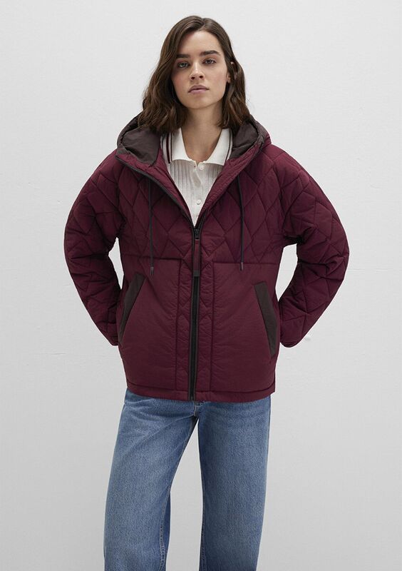 KAPŞONLU CEKET Kadın Bordo Ceket - M1110499