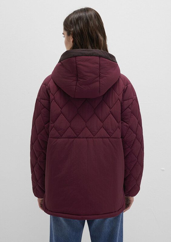 KAPŞONLU CEKET Kadın Bordo Ceket - M1110499