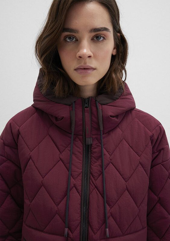 KAPŞONLU CEKET Kadın Bordo Ceket - M1110499