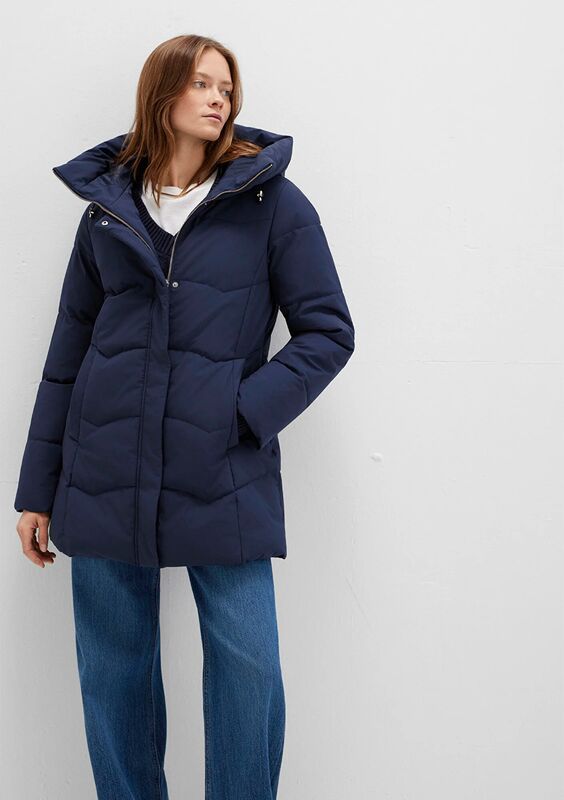 KAPŞONLU CEKET Kadın Koyu Mavi Ceket - M1110439