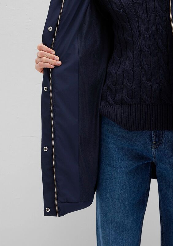 KAPŞONLU CEKET Kadın Koyu Mavi Ceket - M1110439