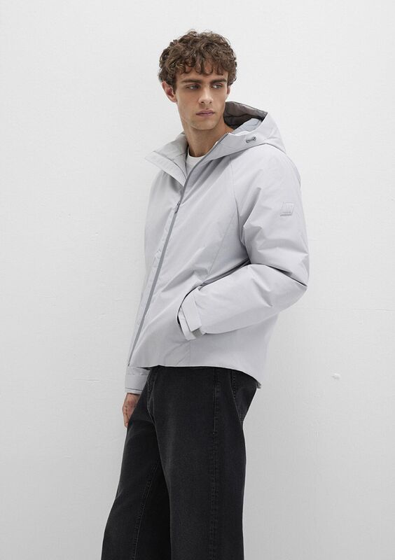 KAPÜŞONLU CEKET Erkek Gri Ceket - M0110615