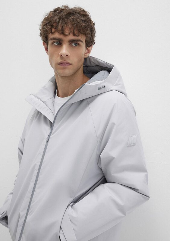 KAPÜŞONLU CEKET Erkek Gri Ceket - M0110615