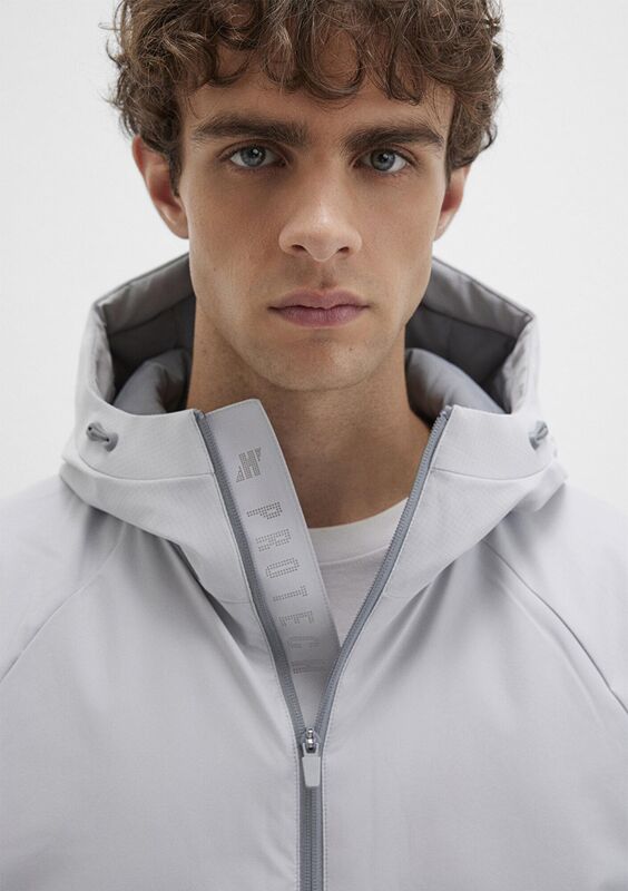 KAPÜŞONLU CEKET Erkek Gri Ceket - M0110615