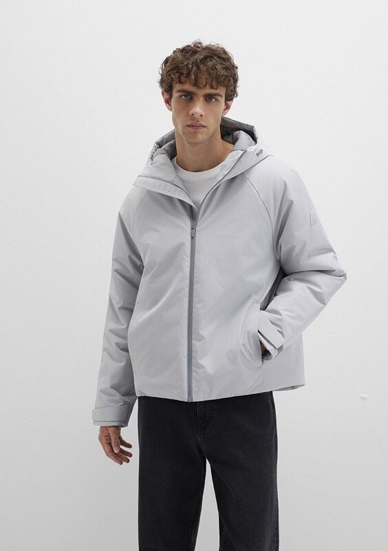 KAPÜŞONLU CEKET Erkek Gri Ceket - M0110615