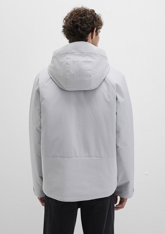KAPÜŞONLU CEKET Erkek Gri Ceket - M0110615