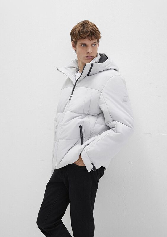 KAPÜŞONLU CEKET Erkek Gri Ceket - M0110675