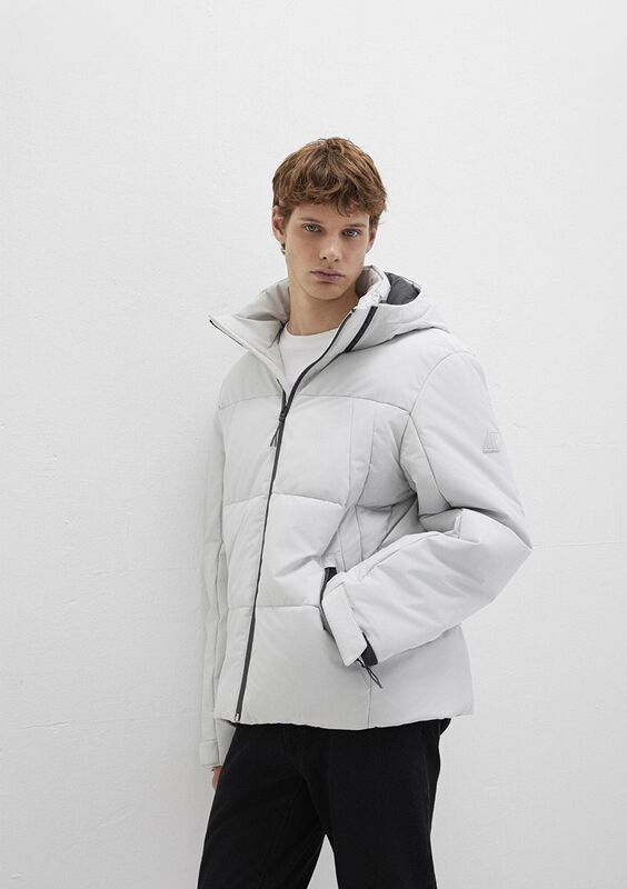 KAPÜŞONLU CEKET Erkek Gri Ceket - M0110675