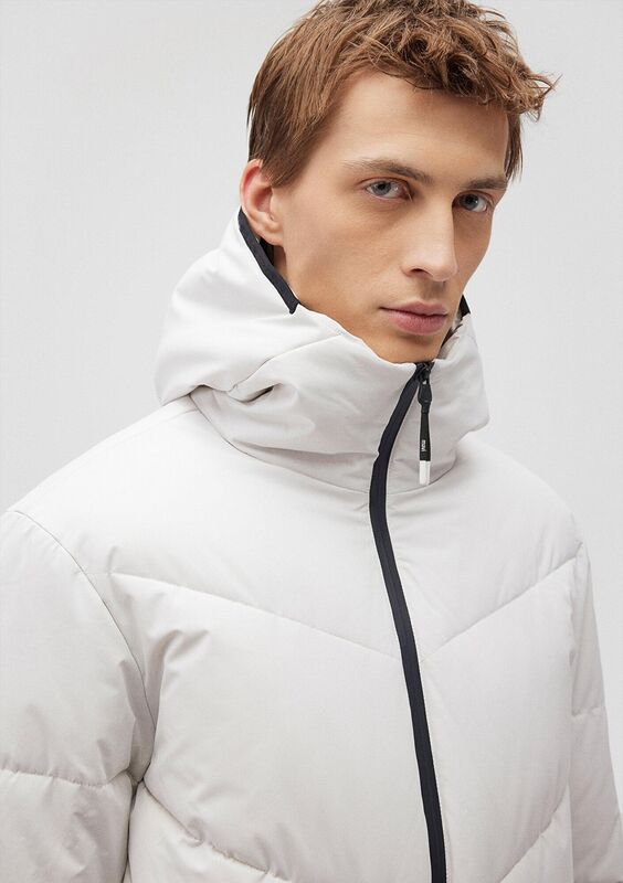 KAPÜŞONLU CEKET Erkek Gri Dış Giyim - M0110360