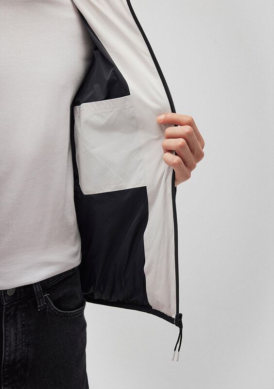 KAPÜŞONLU CEKET Erkek Gri Dış Giyim - M0110360