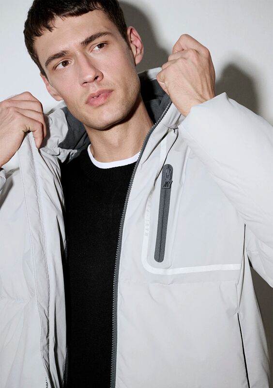 Mavi - KAPÜŞONLU CEKET Erkek Gri Dış Giyim - M0110463