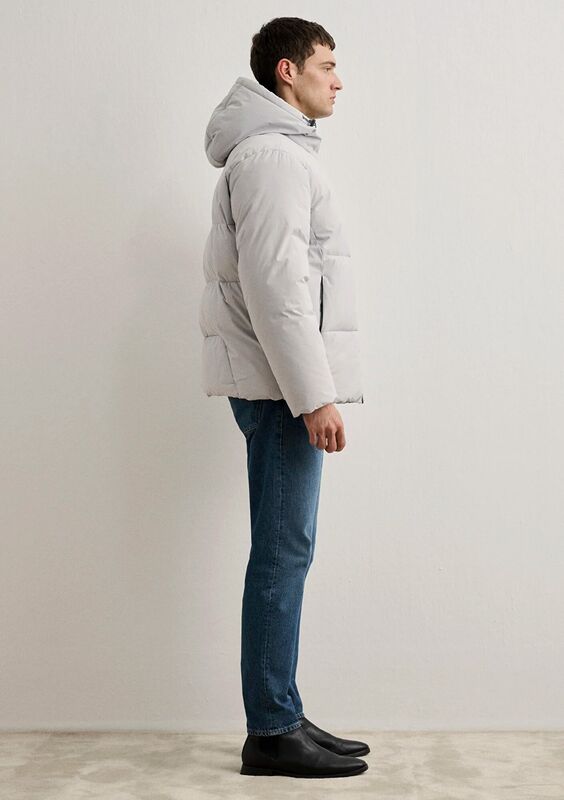 KAPÜŞONLU CEKET Erkek Gri Dış Giyim - M0110463
