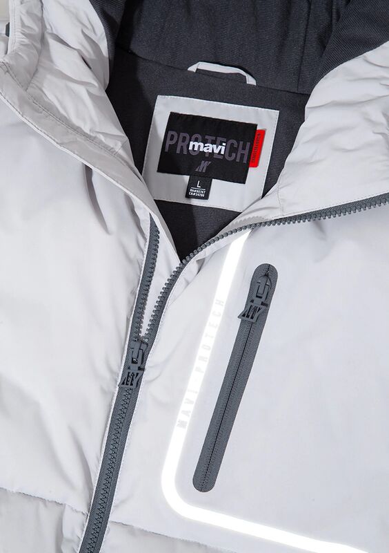 KAPÜŞONLU CEKET Erkek Gri Dış Giyim - M0110463