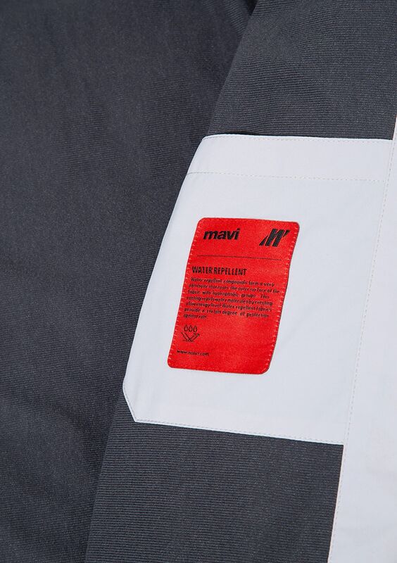 KAPÜŞONLU CEKET Erkek Gri Dış Giyim - M0110463