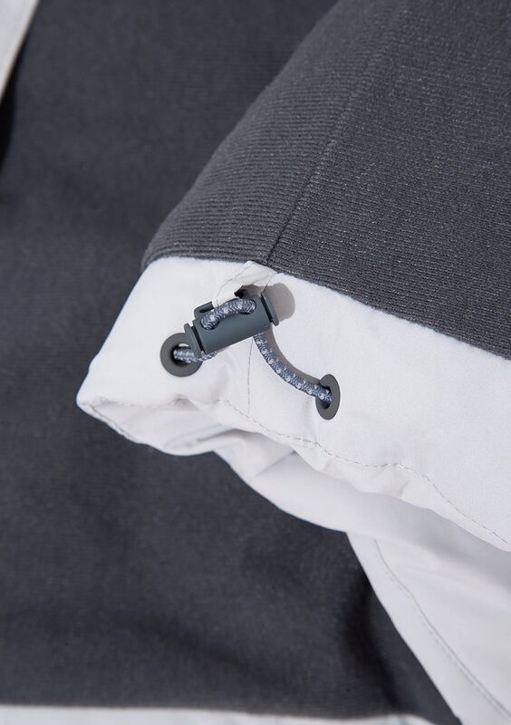 KAPÜŞONLU CEKET Erkek Gri Dış Giyim - M0110463