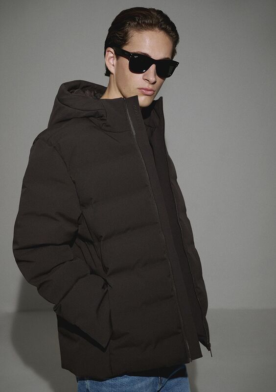 KAPÜŞONLU CEKET Erkek Kahverengi Ceket - M0110652