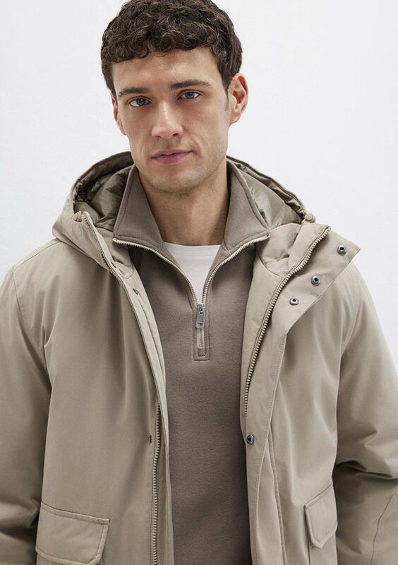 KAPÜŞONLU CEKET Erkek Kahverengi Ceket - M0110657