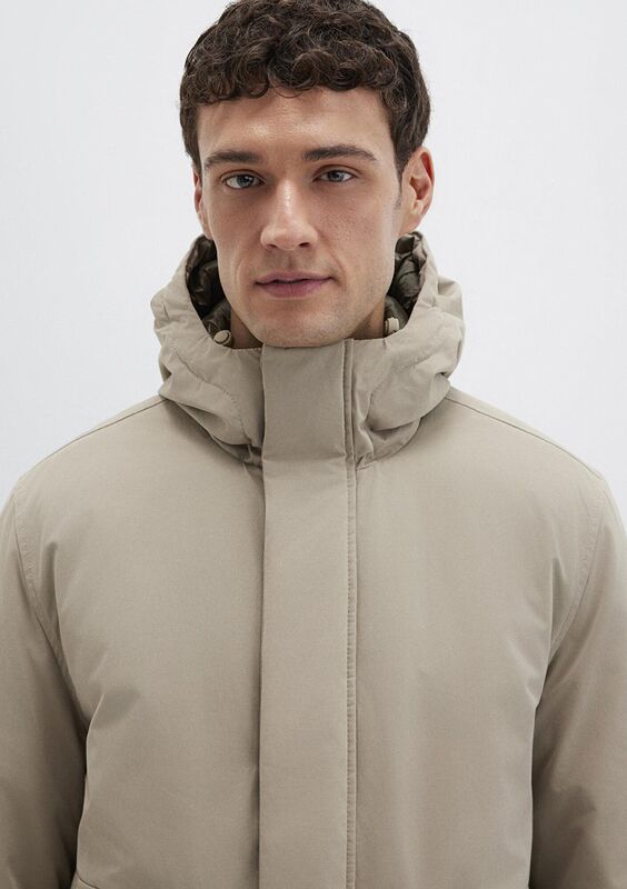 KAPÜŞONLU CEKET Erkek Kahverengi Ceket - M0110657