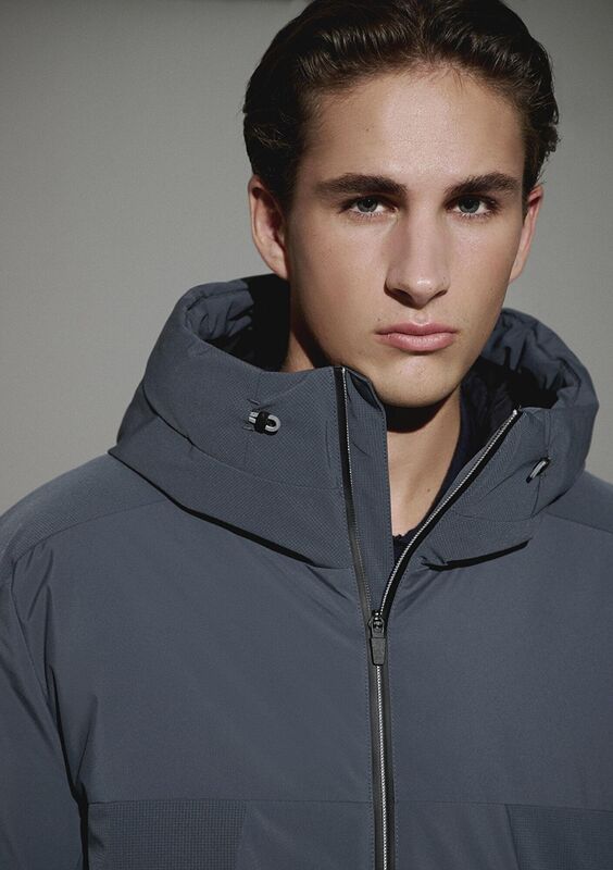 Mavi - KAPÜŞONLU CEKET Erkek Koyu Mavi Ceket - M0110663