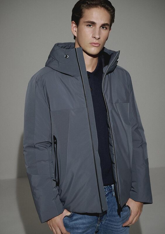 KAPÜŞONLU CEKET Erkek Koyu Mavi Ceket - M0110663