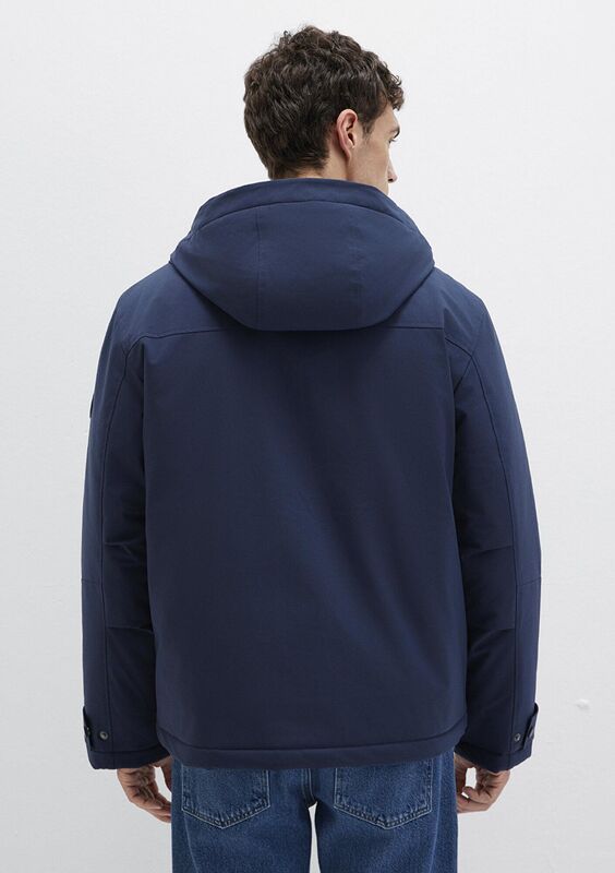 KAPÜŞONLU CEKET Erkek Mavi Ceket - M0110667