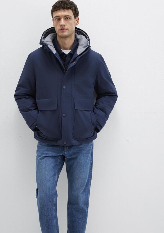 Mavi - KAPÜŞONLU CEKET Erkek Mavi Ceket - M0110667