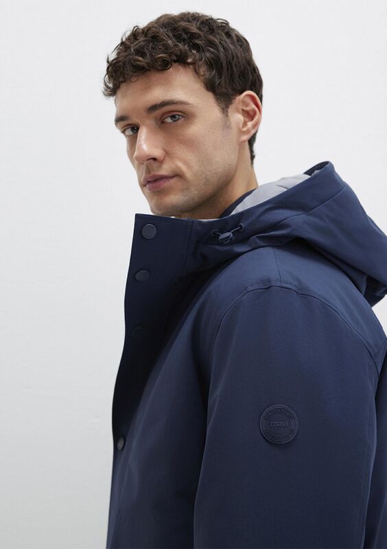 KAPÜŞONLU CEKET Erkek Mavi Ceket - M0110667