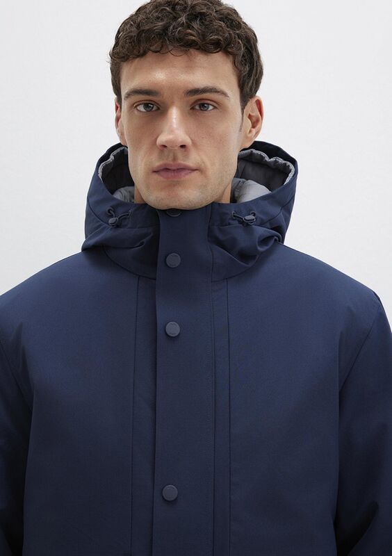 KAPÜŞONLU CEKET Erkek Mavi Ceket - M0110667