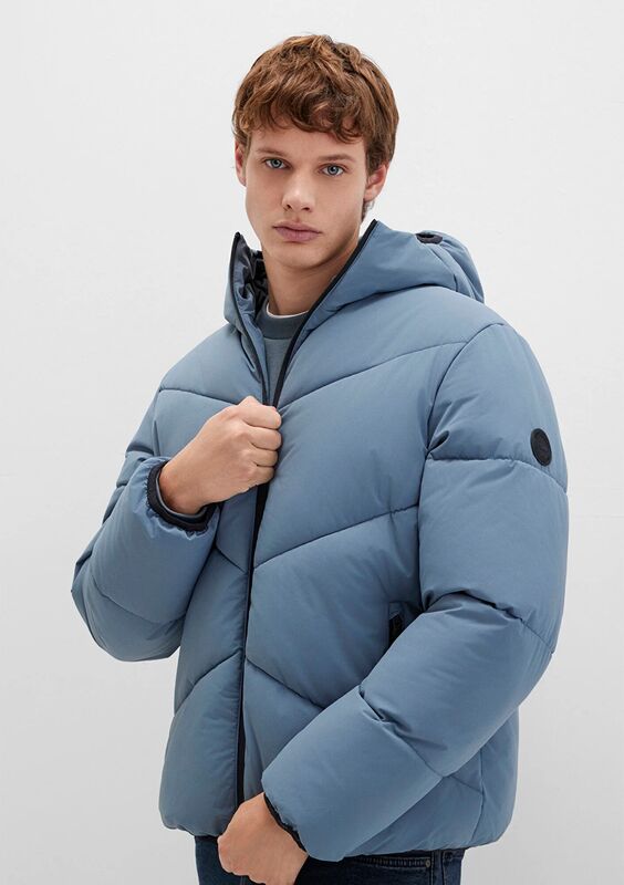 KAPÜŞONLU CEKET Erkek Mavi Dış Giyim - M0110360
