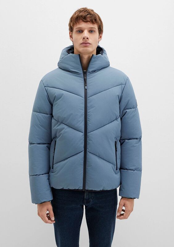 KAPÜŞONLU CEKET Erkek Mavi Dış Giyim - M0110360
