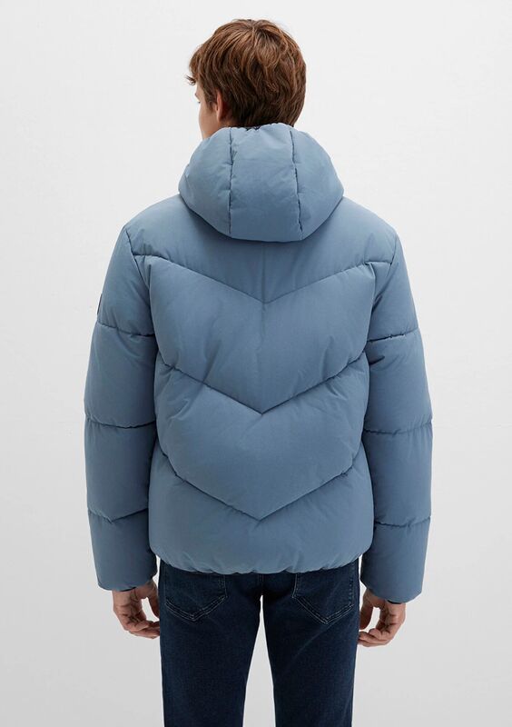 KAPÜŞONLU CEKET Erkek Mavi Dış Giyim - M0110360