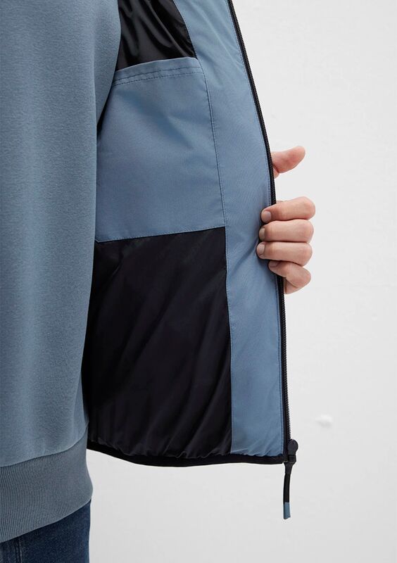 KAPÜŞONLU CEKET Erkek Mavi Dış Giyim - M0110360