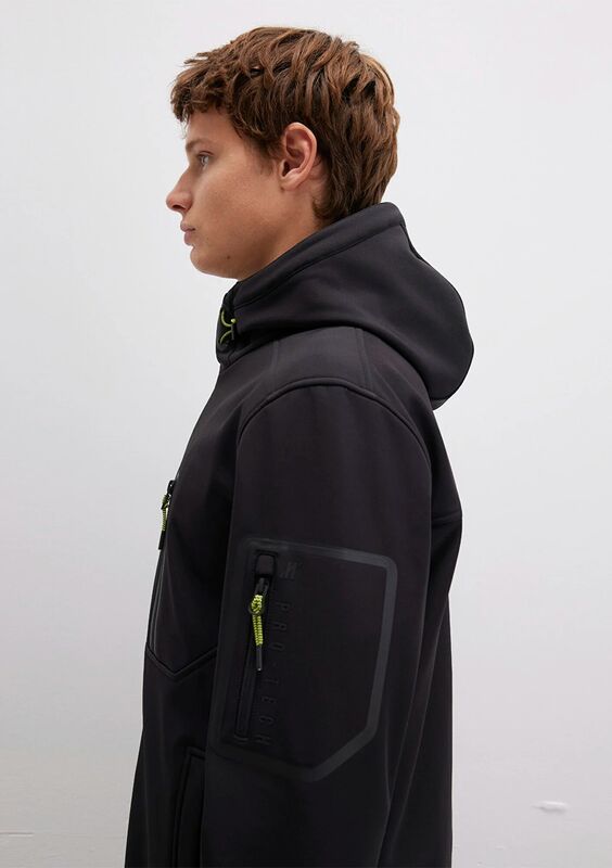 KAPÜŞONLU CEKET Erkek Siyah Ceket - M0110264